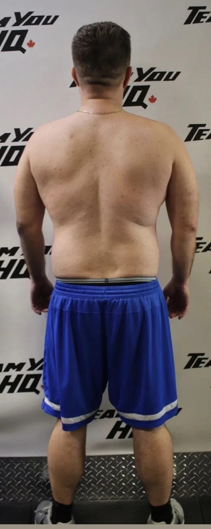TeamYou HQ client 18 back view after transformation